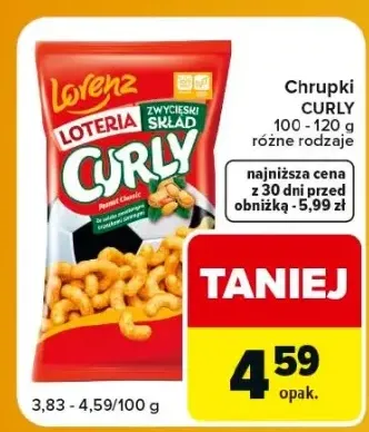 Chrupki Curly Peanut Classic Lorenz