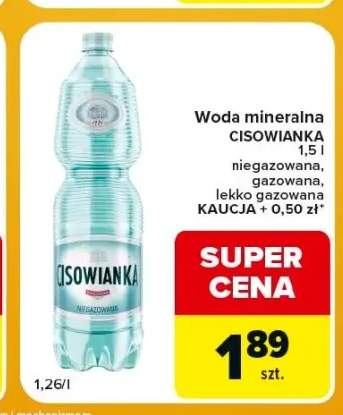 Woda mineralna Cisowianka niegazowana +2 warianty