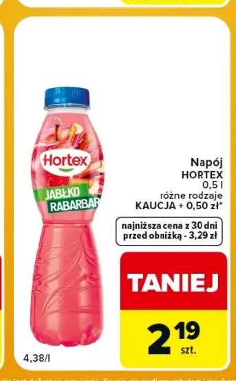Napój Hortex jabłko rabarbar