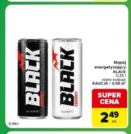 Napój energetyzujący Black Classic +1 wariant