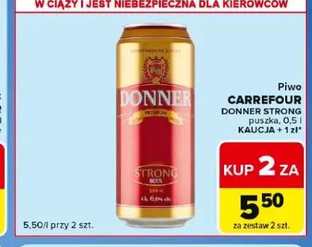 Piwo Carrefour Donner Strong