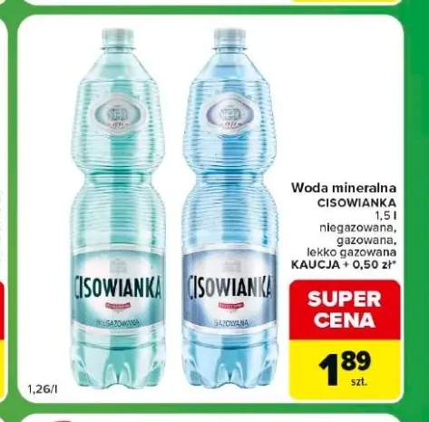 Woda mineralna Cisowianka lekko gazowana +2 warianty