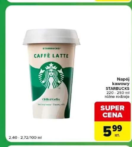 Napój kawowy Starbucks Caffè Latte