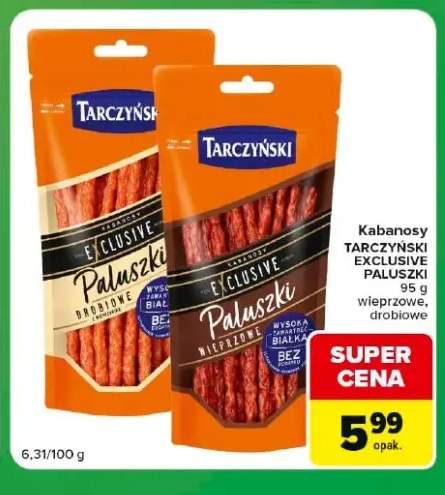 Kabanosy Tarczyński Exclusive Paluszki drobiowe +1 wariant