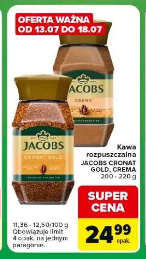 Kawa rozpuszczalna Jacobs Cronat Gold