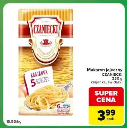 Makaron jajeczny Czaniecki Świderki +1 wariant