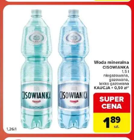Woda mineralna Cisowianka lekko gazowana +2 warianty