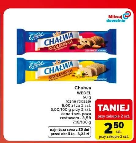 Chałwa Królewska bakaliowa E.Wedel +1 wariant