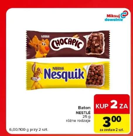 Baton Nesquik Nestlé +1 wariant