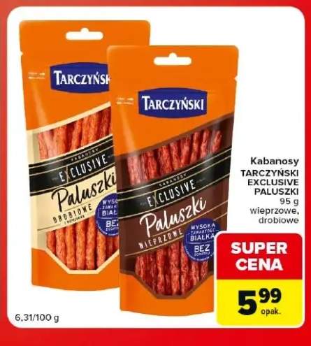 Kabanosy Tarczyński Exclusive Paluszki wieprzowe +1 wariant