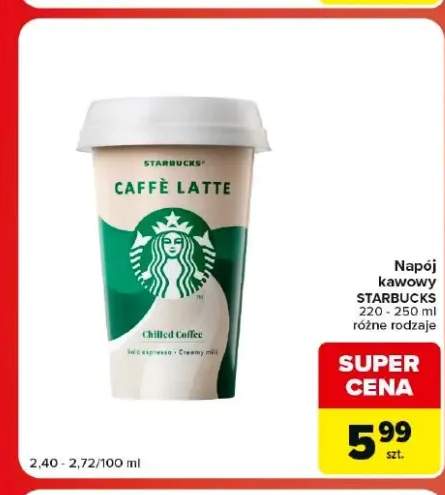 Napój kawowy Starbucks Caffè Latte