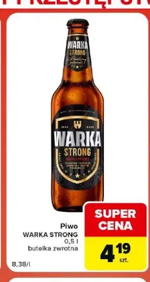 Piwo Warka Strong
