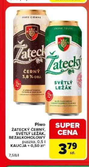 Piwo bezalkoholowe Žatecký +2 warianty
