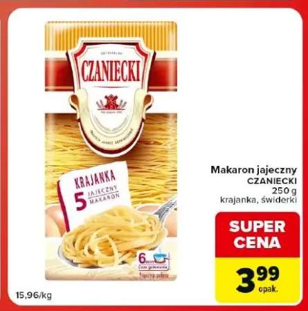 Makaron jajeczny Czaniecki Świderki +1 wariant