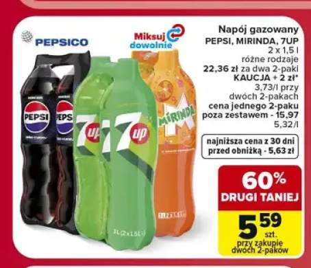 Napój gazowany Mirinda 2-pak +1 wariant
