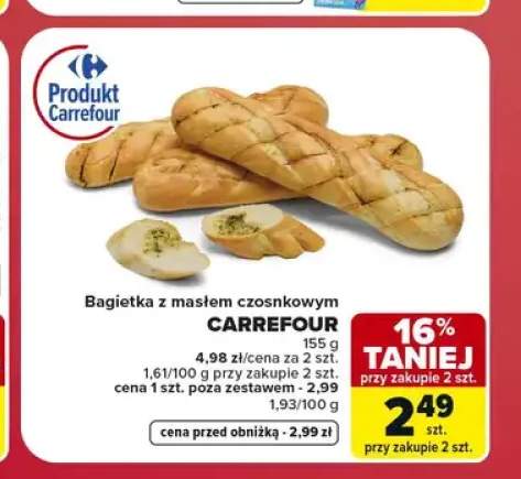 Bagietka z masłem czosnkowym Carrefour