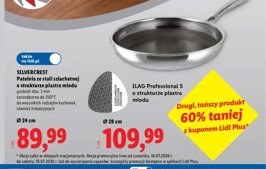 patelnia ze stali nierdzewnej