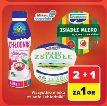 Mleka zsiadłe i chłodniki +3 warianty