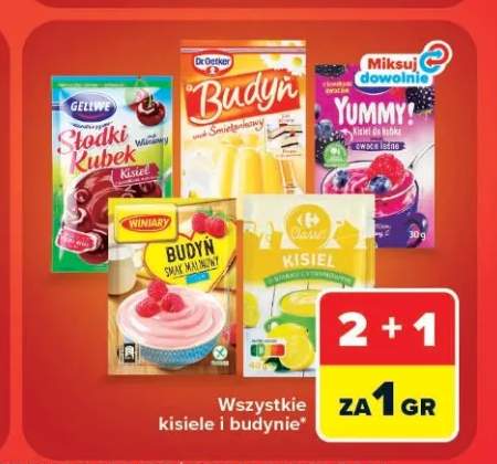 Kisiele i budynie +4 warianty