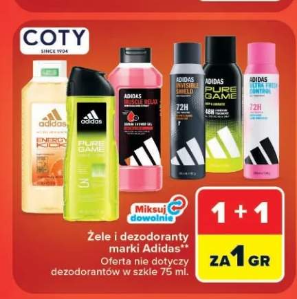 Żel pod prysznic Adidas Energy Kick +5 wariantów