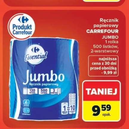 Ręcznik papierowy Carrefour Jumbo