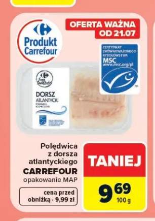 Polędwica z dorsza atlantyckiego Carrefour