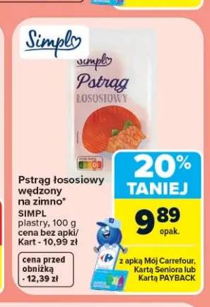 Pstrąg łososiowy wędzony na zimno Simpl