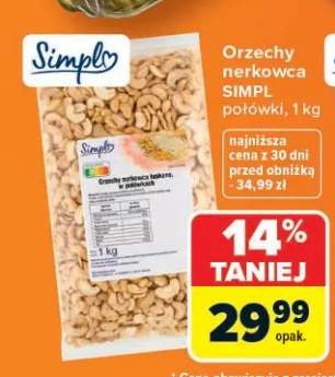 Orzechy nerkowca Simpl połówki