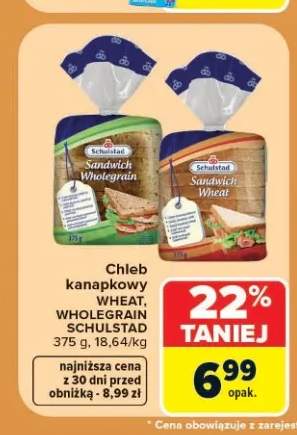Chleb kanapkowy Wheat Schulstad +1 wariant