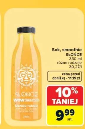 Sok smoothie Mango Tango Słońce