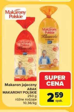 Makaron jajeczny Kluseczki Abak +1 wariant
