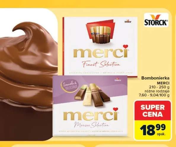 Bombonierka Merci Finest Selection +1 wariant