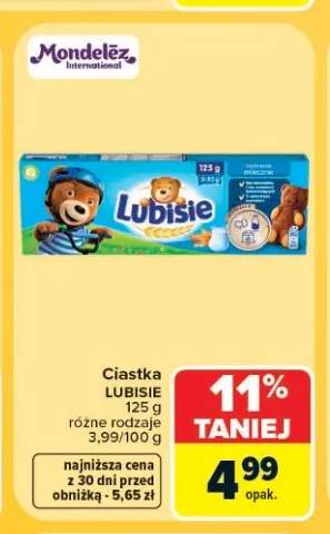 Ciastka Lubisie nadzienie mleczne