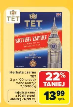 Herbata czarna TET British Empire
