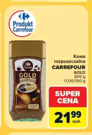 Kawa rozpuszczalna Carrefour Gold