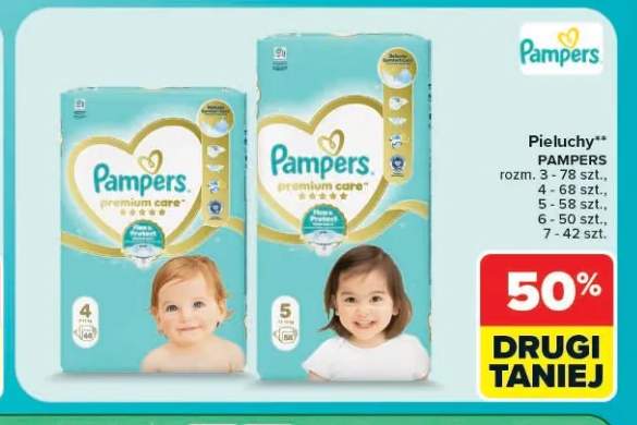 Pieluchy Pampers Premium Care rozmiar 3 +3 warianty