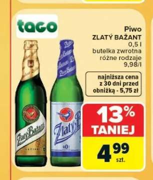 Piwo Zlatý Bažant +1 wariant