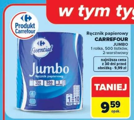 Ręcznik papierowy Carrefour Jumbo