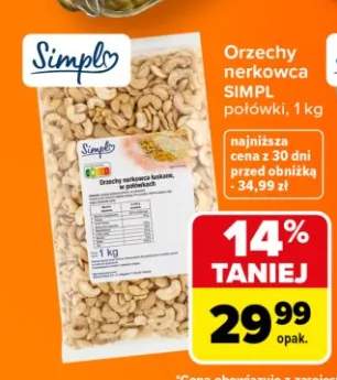 Orzechy nerkowca Simpl połówki