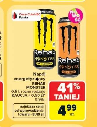 Napój energetyzujący Rehab Monster Tea + Lemonade +1 wariant