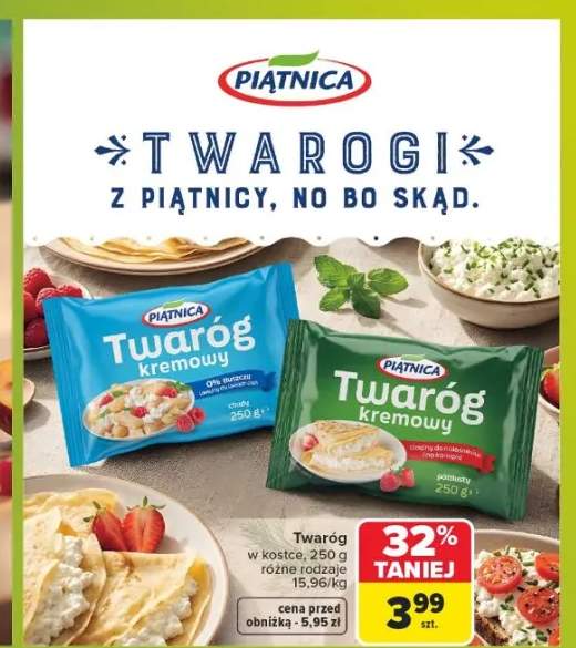 Twaróg kremowy Piątnica chudy +1 wariant