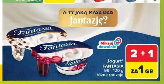 Jogurt Fantasia z kulkami w czekoladzie +1 wariant
