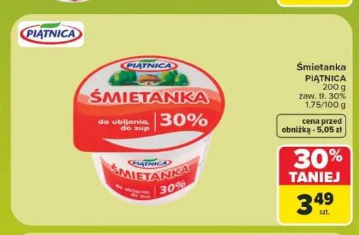 Śmietanka Piątnica 30%