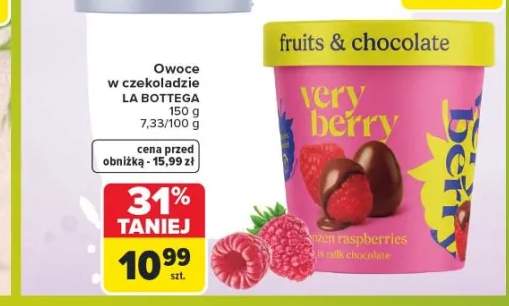 Owoce mrożone w czekoladzie La Bottega