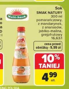 Sok pomarańczowy Smak Natury +2 warianty