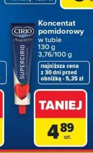 Koncentrat pomidorowy w tubie Cirio