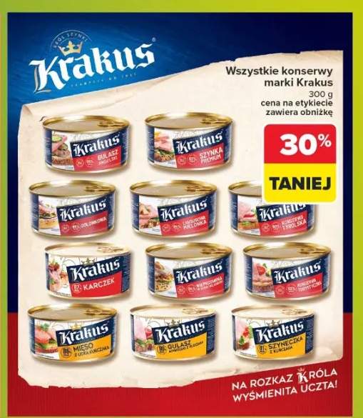 Konserwy Krakus +8 wariantów