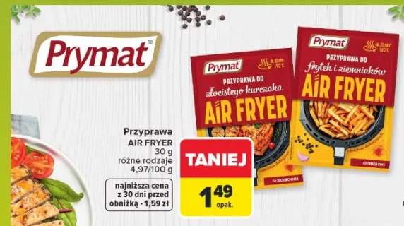 Przyprawa do złocistego kurczaka Air Fryer Prymat +1 wariant