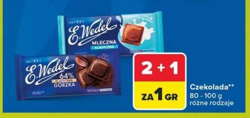Czekolada E.Wedel mleczna klasyczna +1 wariant