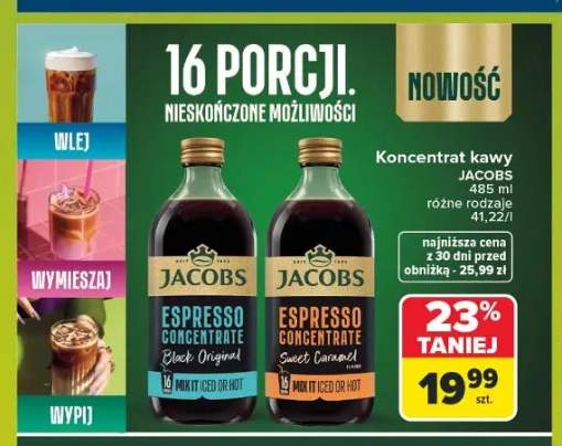Koncentrat kawy Jacobs Espresso Concentrate Black Original +1 wariant